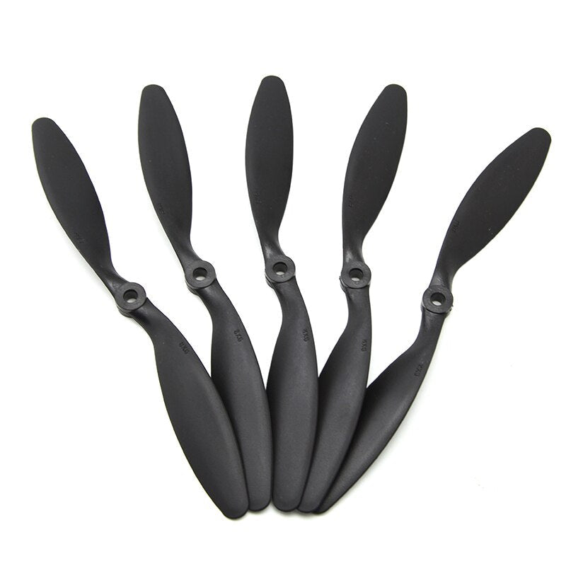 10pcs/lot 8060  Black propeller – 2 blade paddle slow props for fixed wings RC airplane